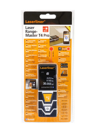 Laserliner LaserRange-Master T4 Pro Laser roter Entfernungsmesser bis 40 m mit 360° Neigungssensor ( 080.850A ) - Toolbrothers