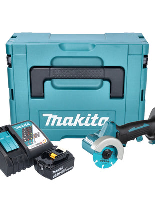 Makita DMC 300 RG1J Akumulatorowa szlifierka kątowa 18 V 76 mm bezszczotkowa + 1x akumulator 6,0 Ah + ładowarka + Makpac