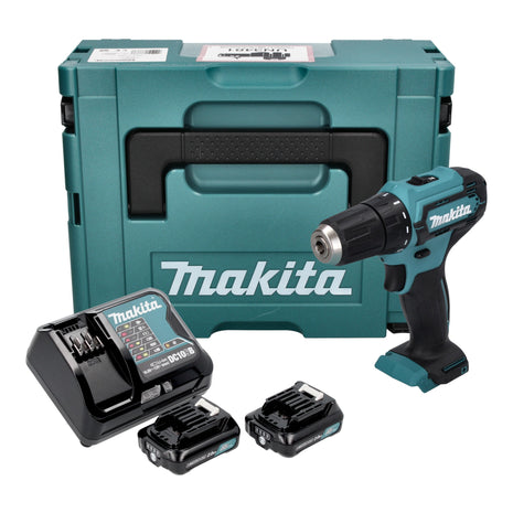 Makita DF 333 DSAJ perceuse/visseuse sans fil 12 V consommation max. 30 Nm + 2x batterie 2,0 Ah + chargeur + makpac