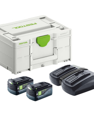 Festool Energy Set SYS 18V 2x5.0/TCL 6 DUO (577707) 2x batería 5.0 Ah + cargador TCL 6 DUO + ​​systainer