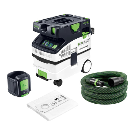 Festool CTL MIDI I CT-F CLEANTEC Aspirateur mobile 15 l classe de poussière L ( 578038 ) + télécommande Bluetooth + accessoires