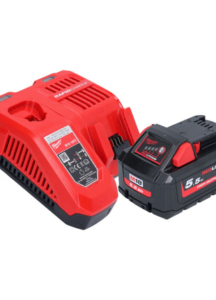 Ponceuse à bande sans fil Milwaukee M18 FBTS75-551X 18 V 75 x 457 mm brushless + 1x batterie 5,5 Ah + chargeur + boîtier HD