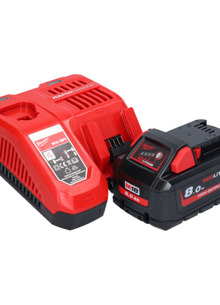 Milwaukee M18 FBTS75-801X Akku Bandschleifer 18 V 75 x 457 mm Brushless + 1x Akku 8,0 Ah + Ladegerät + HD Box