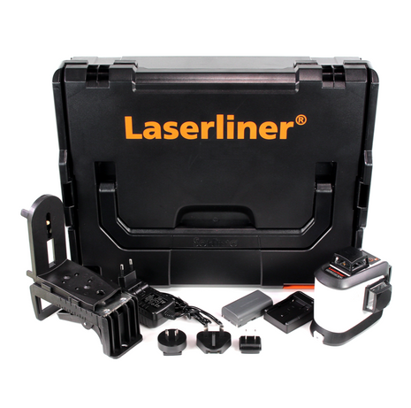 Laserliner SuperPlane-Laser 3D Pro rot selbstnivellierend in L-Boxx + 1x 7,4 Ah Akku + Ladegerät + CrossGrip ( 036.600L ) - Toolbrothers