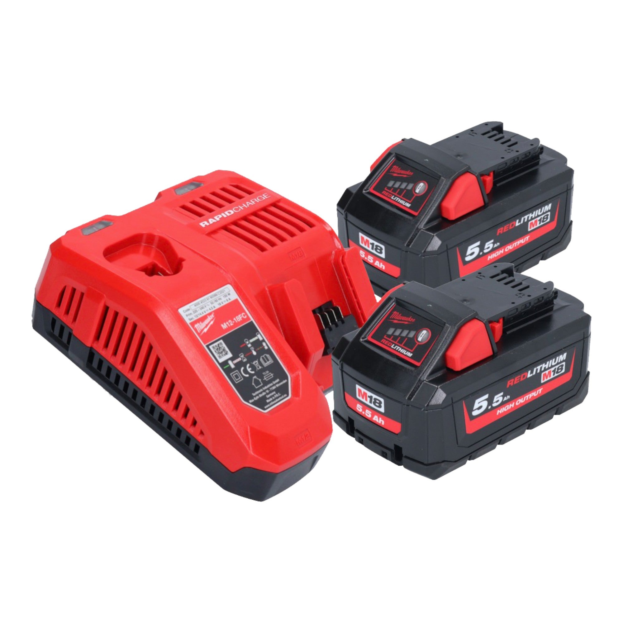 Milwaukee M18 FCHS 552 Akku Kettensaege 18 V 40 cm Brushless 2x Akku 5 5 Ah Ladegeraet 2 - toolbrothers