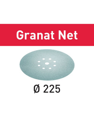 Festool STF D225 P400 GR NET/25 Abrasifs réseau Disques abrasifs grenat 2 pcs ( 2x 201885 ) 225 mm crantage 400 pour ponceuse col long PLANEX