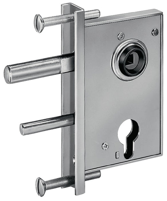 Serratura per cancello a rete AMF 107 arretrata 50 mm zincata ( 3311021048 )