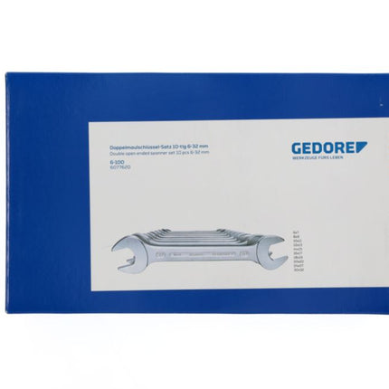 Set di chiavi doppie aperte GEDORE 6-100 10 pezzi SW6-32 mm ( 4000770220 )