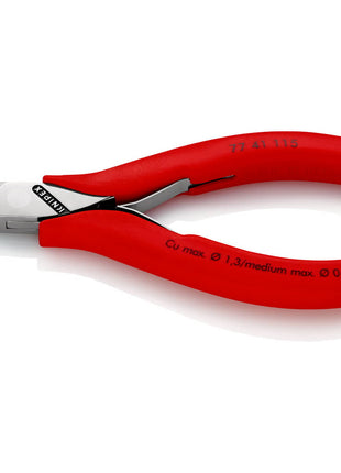 KNIPEX Electronics szczypce tnące boczne długość 115 mm kształt 2 ( 4000810487 )