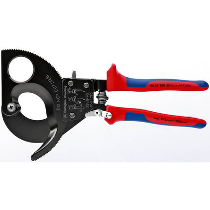 KNIPEX Kabelschneider Gesamtlänge 280 mm max. 52 (380 mm²) mm ( 4000810929 )