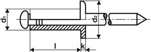 GESIPA Blindniet PolyGrip® Nietschaft d x l 4 x 13 mm ( 4000813252 )