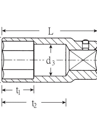 STAHLWILLE Steckschlüsseleinsatz 56 3/4 ″ 6-kant ( 4000826466 )