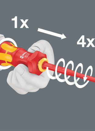 WERA Handgriff 827 T i Kraftform Turbo für WERA VDE Wechselklingen ( 4000828023 )