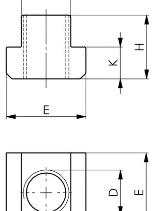 AMF T-Nutenstein (DIN 508) Werksnorm T-Nut 16 mm M14 ( 4000833205 )