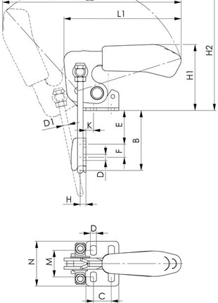 AMF Verschlussspanner Nr. 6848V Größe 4 ( 4123683400 )