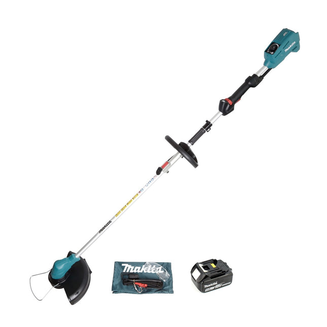 Makita DUR 183 LT1 Akku Rasentrimmer 18V 300mm Brushless + 1x Akku 5,0Ah - ohne Ladegerät - Toolbrothers