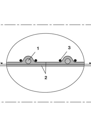 Manguera aspiración y soplado NORRES SIL 391 DOS Ø interior 38 mm (4501400660)