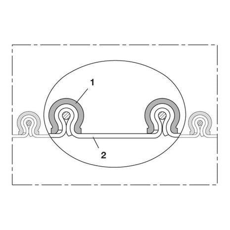 NORRES Absaug- und Gebläseschlauch CP VITON® 459 EC Innen-Ø 200-203 mm ( 4501401310 )