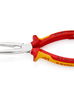 KNIPEX Pince à becs plats, ronds  longueur 200 mm forme 2 ( 8000272769 )