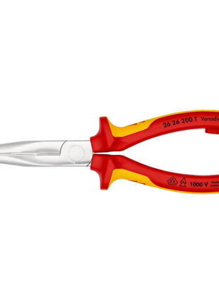 KNIPEX Pince à becs plats, ronds  longueur 200 mm forme 2 ( 8000272769 )