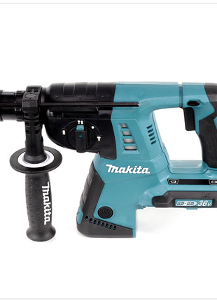 Makita DHR 264 2 x 18 V / 36 V Li-Ion SDS Plus Akku-Bohrhammer in Makpac 4 mit Einlage + 2 x BL 1850 B 18 V 5,0 Ah Li-Ion Akku + 1 x DC18RC Ladegerät + 5 tlg. Hartmetall Bohrer Set für Mauerwerk und Beton - Toolbrothers