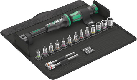 WERA Juego de llaves dinamométricas Bicycle Set Torque 1 16 piezas 2,5 - 25 Nm 1/4″ (8000544748)