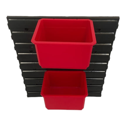 Qbrick System Container Set No. 1 Parete dell'officina 39 x 35 cm con 4 contenitori per le valigette System ONE e System TWO