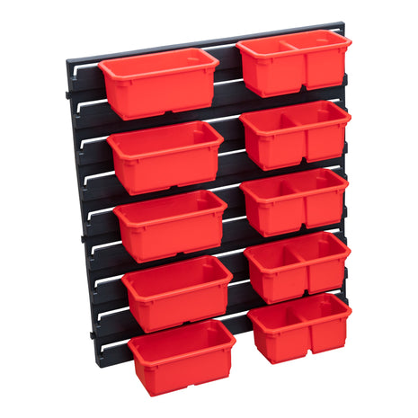 Qbrick System Container Set Nr. 3 Werkstattwand 39 x 35 cm mit 10 Behältern für PRO Organizer 100 Expert / 200 Expert / PRO Drawer 3