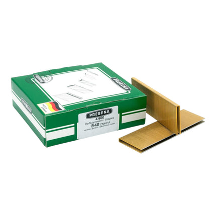 Prebena E40CNKHA Graffe 40 mm tipo E 4600 pezzi zincate temprate