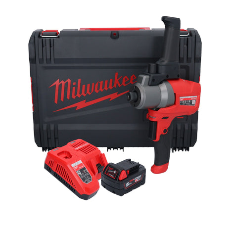 Milwaukee M18 FPM-501X mikser akumulatorowy 18 V 20 l bezszczotkowy + 1x akumulator 5,0 Ah + ładowarka + skrzynka HD