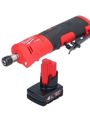 Milwaukee M12 FDGS-401 akumulatorowa szlifierka prosta 12 V 6/8 mm bezszczotkowa + 1x akumulator 4,0 Ah - bez ładowarki