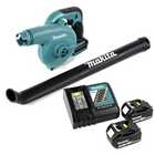 Makita DUB 183 RT 18 V Akku Gebläse + 2x BL 1850 B 5,0 Ah Akku + DC 18 RC Schnellladegerät - Toolbrothers