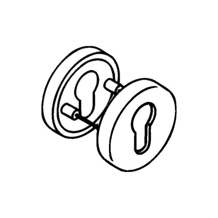 HEWI Coppia di rosette a chiave 306.23PB 99 Plastica 99 ( 3000207803 )