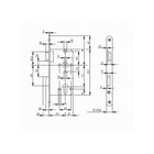 Zamek wpuszczany BKS 0415 PZW 20/ 55/72/8 mm DIN lewy ( 3000251114 )