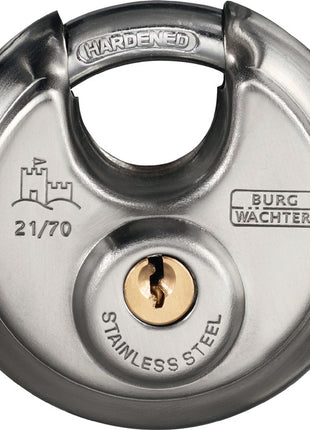 BURG-WÄCHTER Cadenas cylindrique 21 60 largeur du corps de verrou 60 mm ( 3000253384 )