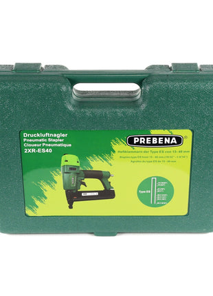 Prebena 2XR-ES40 Klammergerät Druckluft Nagler im Transportkoffer Typ ES - Toolbrothers