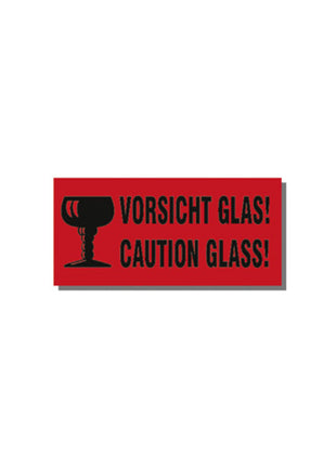 TRANSPAK Hinweisetikett Vorsicht Glas ( 3000265571 )