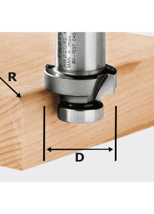 Festool HW R2-OFK 500 fresa para redondear 27 x 2 mm (490092) para fresadora de cantos OFK 500