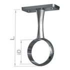 PG Mittelträger 11131 Zinkdruckguss silberfarbig ( 3000282770 )