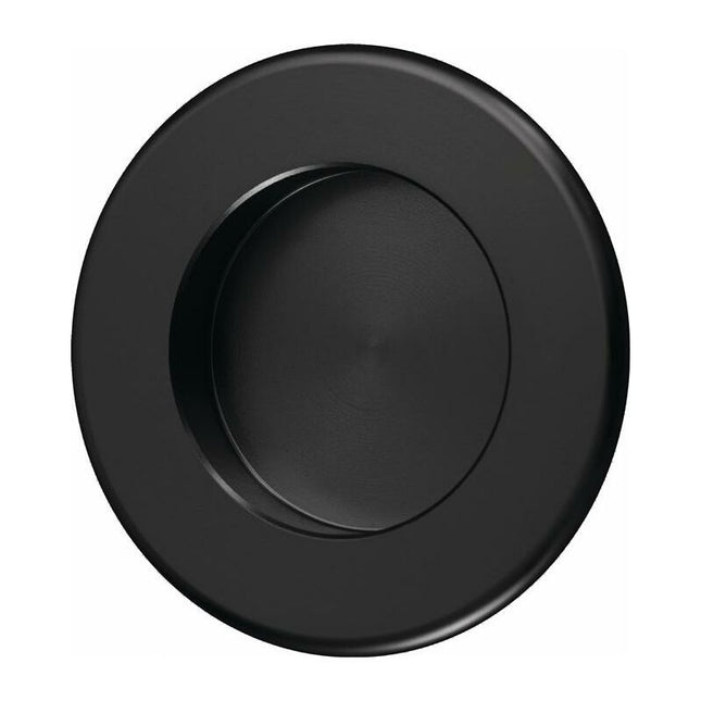 Maniglia a conchiglia HERMETA rotonda in alluminio verniciato a polvere nera ( 3000283373 )