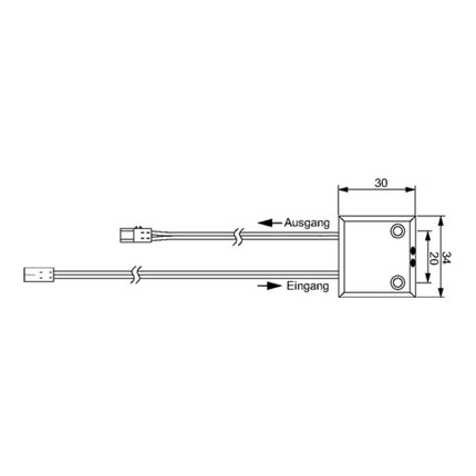 Interruttore di contatto porta L&S LED 12 V ( 3000550094 )