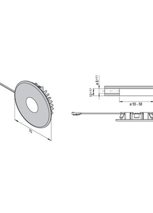 Spot encastrable L&amp;S Superlight Emotion 12 V 2,9 W (3000550102)