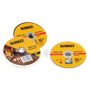 DeWalt DT 3507 Disco da taglio piatto in acciaio inox - 10 pezzi 125 mm x 1,0 mm ( N513924 )