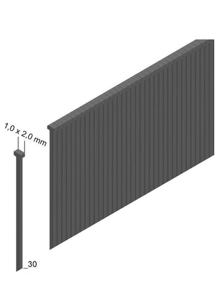 Prebena J 30 CNKHA Stauchkopfnägel Brads 30mm 5000 Stück - aus verzinktem Stahl, geharzt - Toolbrothers