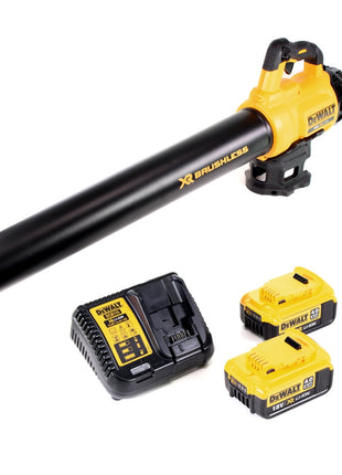 DeWalt DCM 562 M2 18V Li-Ion Akku Gebläse Laubbläser + 2x DCB 182 18V 4,0 Ah Akku + DCB 115 Ladegerät - Toolbrothers