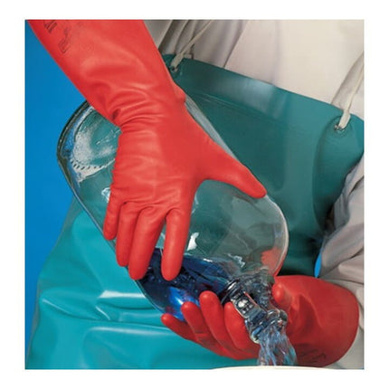 ANSELL Chemikalienhandschuhe AlphaTec Sol-Vex 37-900 Größe 10 rot ( 4000371491 )