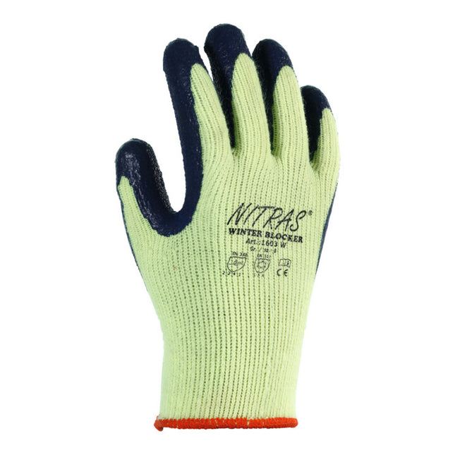NITRAS guanti di protezione dal freddo Winter Blocker taglia 9 giallo neon/blu ( 4000371550 )