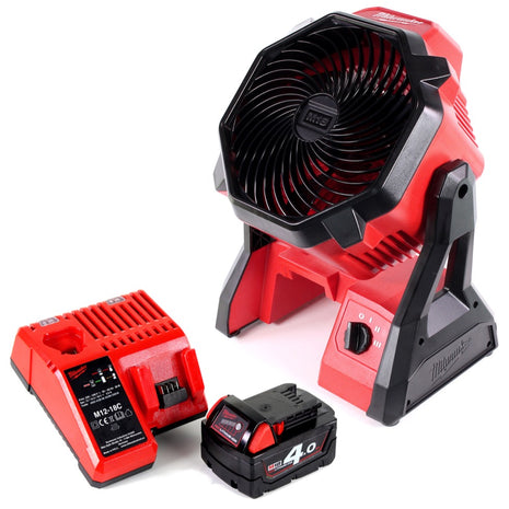 Milwaukee M18 AF 401C 18V Akku Ventilator + 1x Akku 4,0Ah + Ladegerät - Toolbrothers