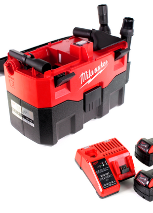 Milwaukee M18 VC 402C 18V Akku Nass- & Trockensauger 2x Akku 4,0Ah + Ladegerät - Toolbrothers