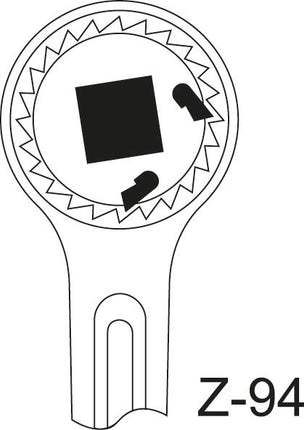 Cricchetto GEDORE per fori passanti 2193 Z-94 1 ″ 40 denti ( 4000773554 )